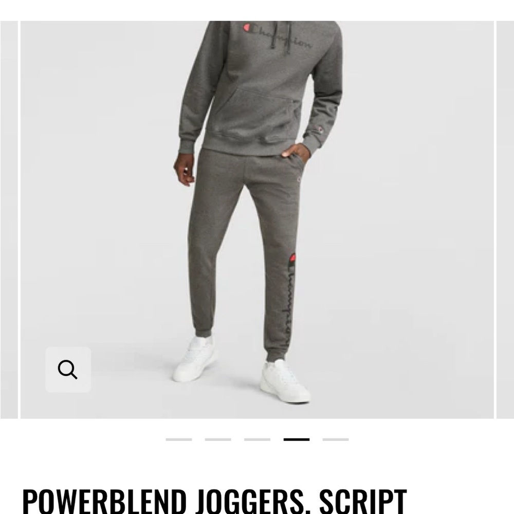 Champion Gray Sweatpants Athletic Fit